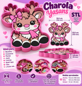 Charola-tray- Reno Navideño – Archivo Digital STL 🎀