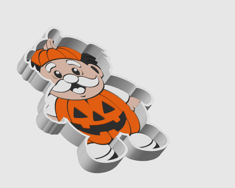 🎃DR- Charola-tray- Multiusos Calabacita – Archivo Digital STL 3D