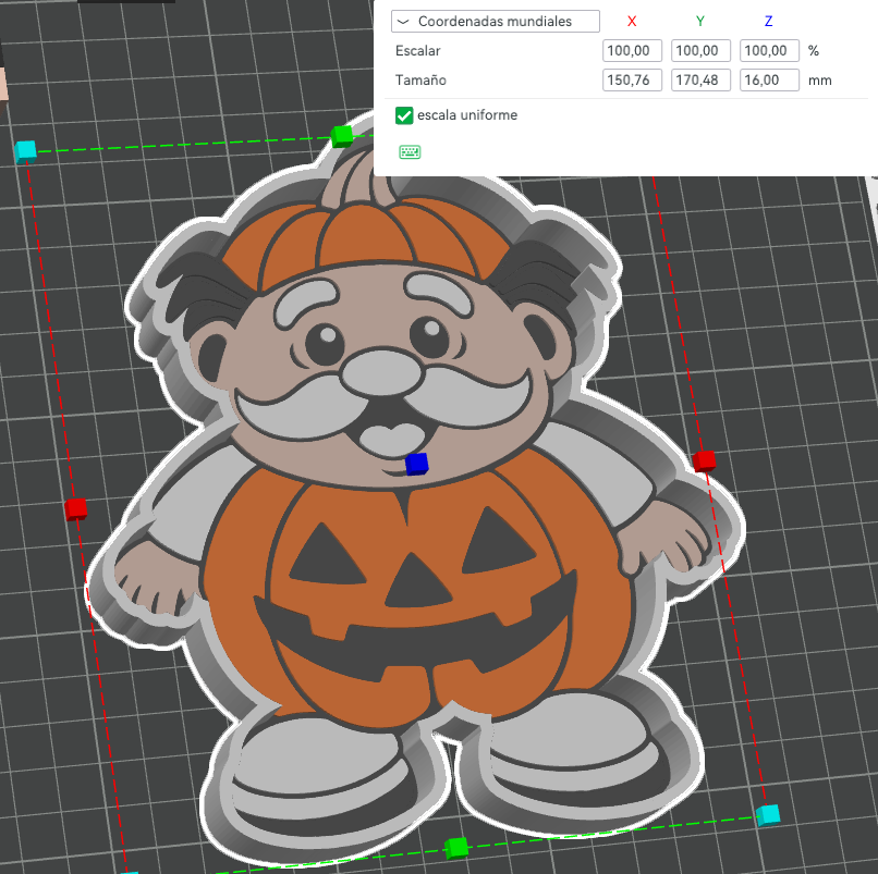🎃DR- Charola-tray- Multiusos Calabacita – Archivo Digital STL 3D