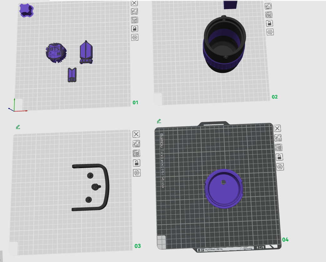 💜 BTS ARMY 3D Collection – Premium STL Files-💜 Colección BTS ARMY para Impresión 3D – Archivos STL Premium