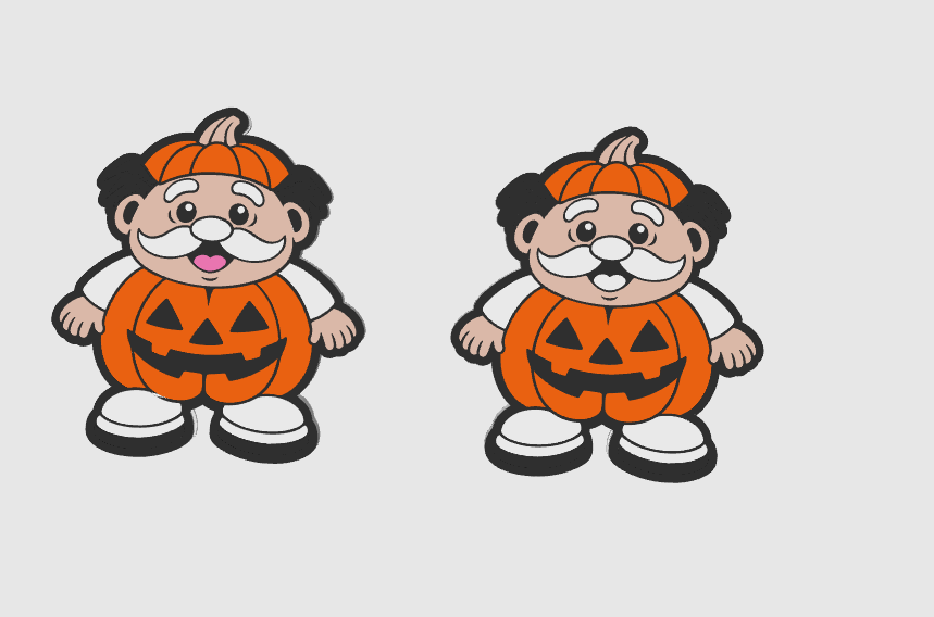 🎃 strawtopper-Adorno para Popote Calabacita – STL 3D | 2 Medidas