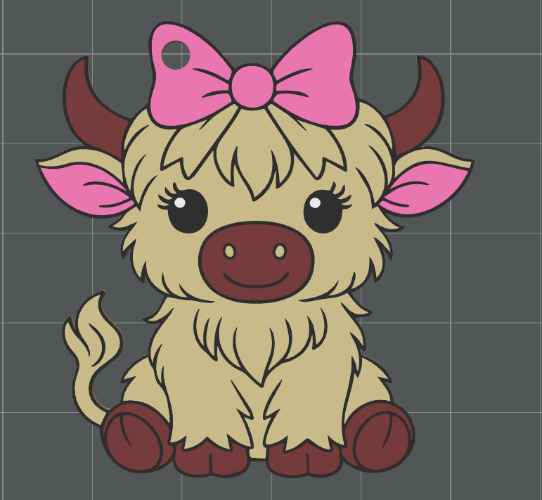 Pink cow can opener