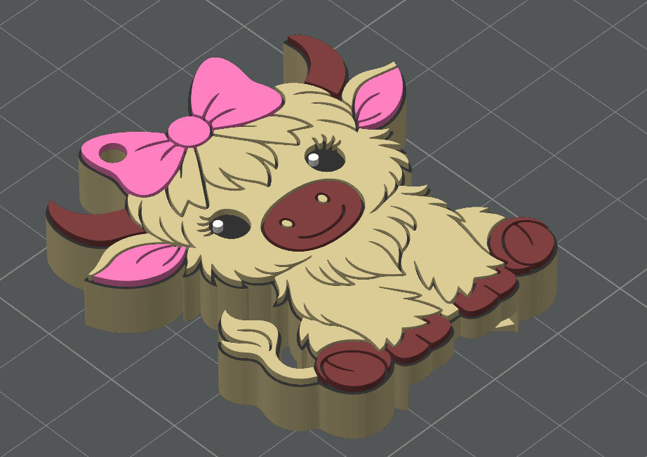 Pink cow can opener